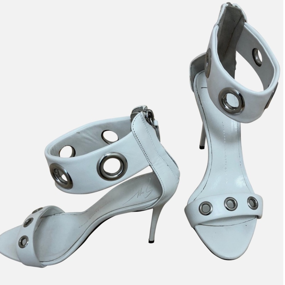 White Giuseppe Zanotti Heels